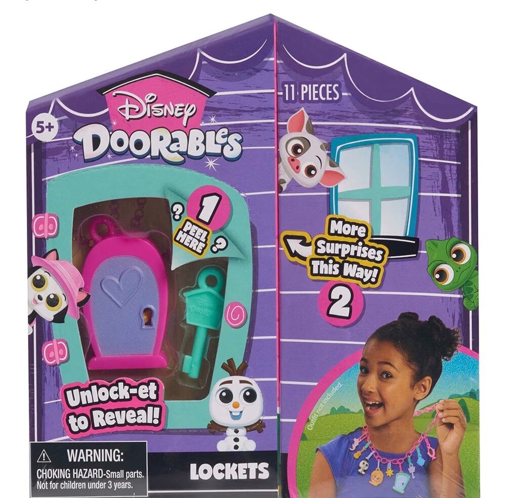 Disney Doorables Deluxe Lockets 20 Piece Jewelry Set Charms NEW SEALED #131
